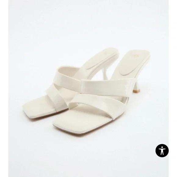 Zara padded high heel sandals